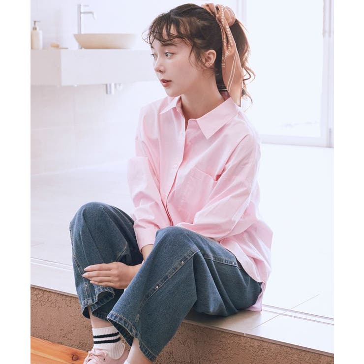 バックツイストオーバーシャツ | earth music&ecology  | 詳細画像2 