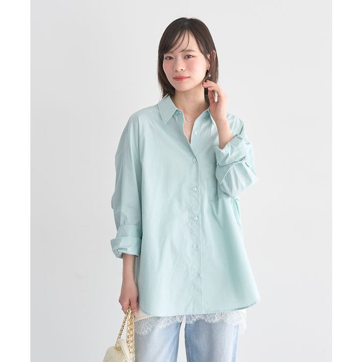 バックツイストオーバーシャツ | earth music&ecology  | 詳細画像5 