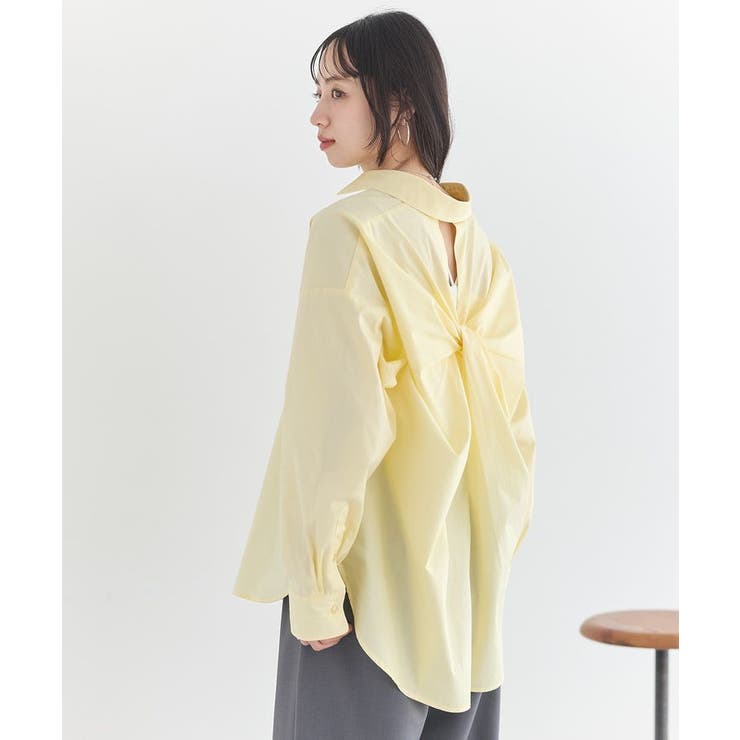 バックツイストオーバーシャツ | earth music&ecology  | 詳細画像23 