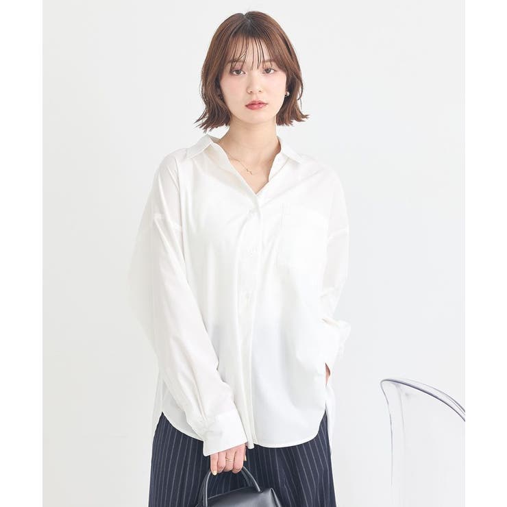 バックツイストオーバーシャツ | earth music&ecology  | 詳細画像28 