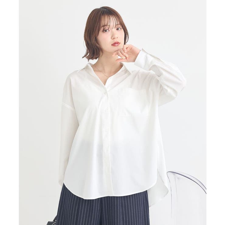 バックツイストオーバーシャツ | earth music&ecology  | 詳細画像29 