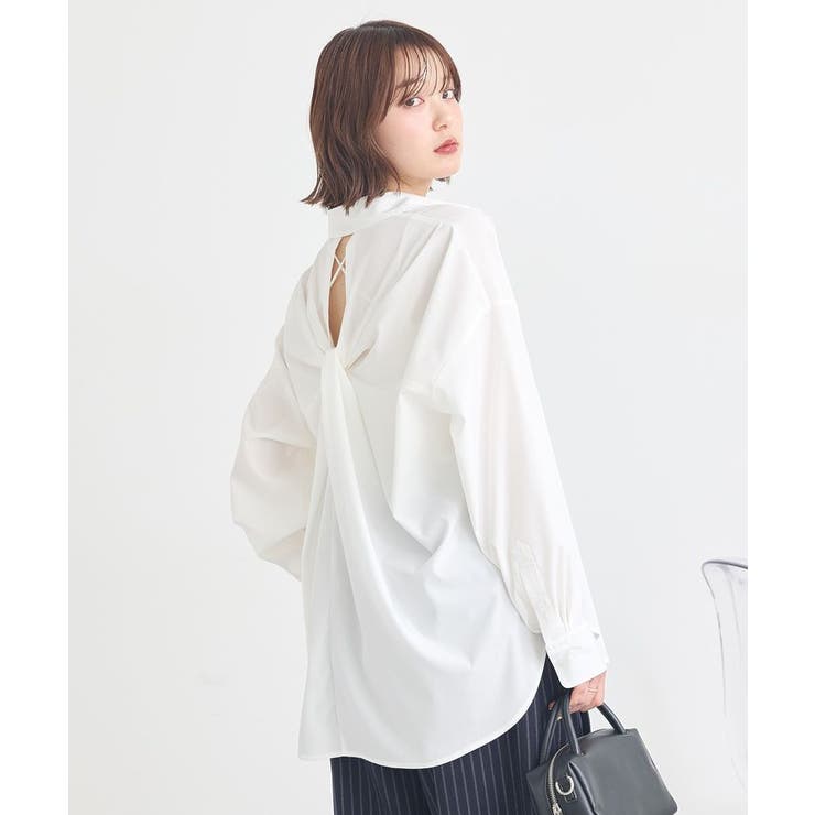 バックツイストオーバーシャツ | earth music&ecology  | 詳細画像30 