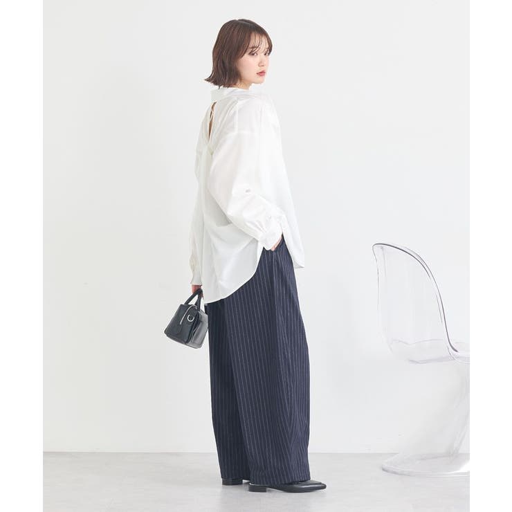 バックツイストオーバーシャツ | earth music&ecology  | 詳細画像32 