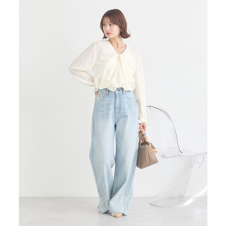 フロントツイストブラウス | earth music&ecology  | 詳細画像10 