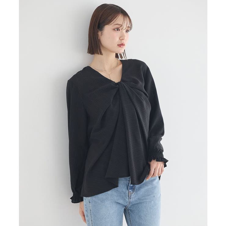 フロントツイストブラウス | earth music&ecology  | 詳細画像2 