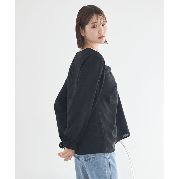 フロントツイストブラウス | earth music&ecology  | 詳細画像3 