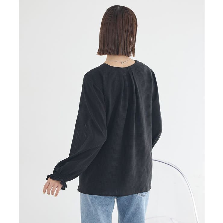 フロントツイストブラウス | earth music&ecology  | 詳細画像4 