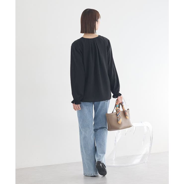 フロントツイストブラウス | earth music&ecology  | 詳細画像7 