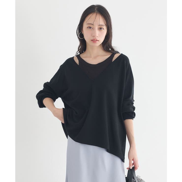 ディープVネックプルオーバー | earth music&ecology  | 詳細画像5 