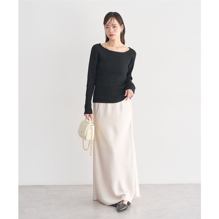 レーストリムリブニットプルオーバー | earth music&ecology  | 詳細画像15 