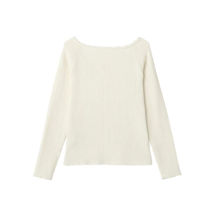 レーストリムリブニットプルオーバー | earth music&ecology  | 詳細画像22 