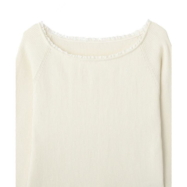 レーストリムリブニットプルオーバー | earth music&ecology  | 詳細画像23 