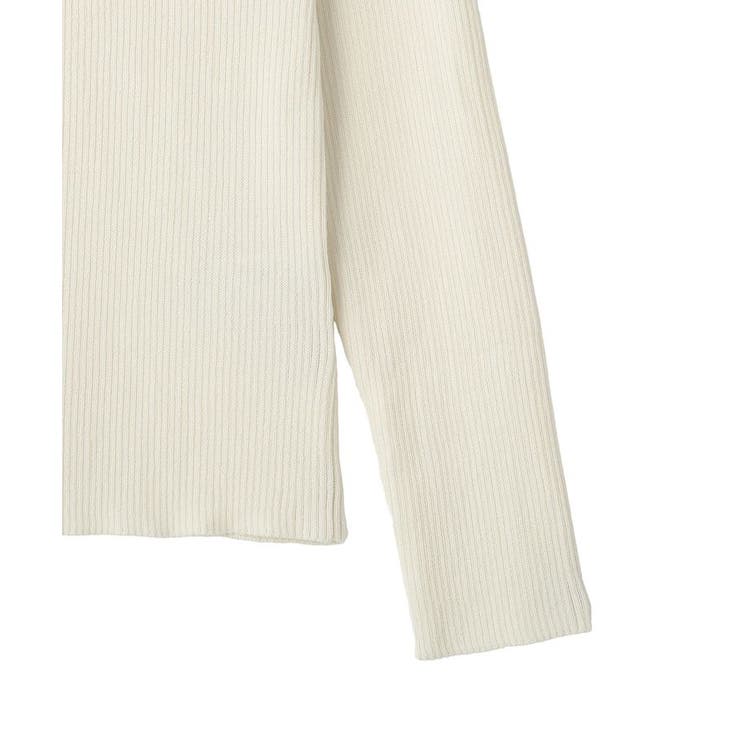 レーストリムリブニットプルオーバー | earth music&ecology  | 詳細画像24 