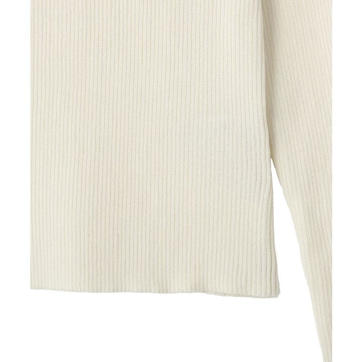 レーストリムリブニットプルオーバー | earth music&ecology  | 詳細画像25 