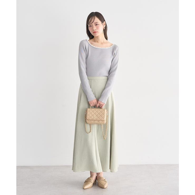 レーストリムリブニットプルオーバー | earth music&ecology  | 詳細画像6 