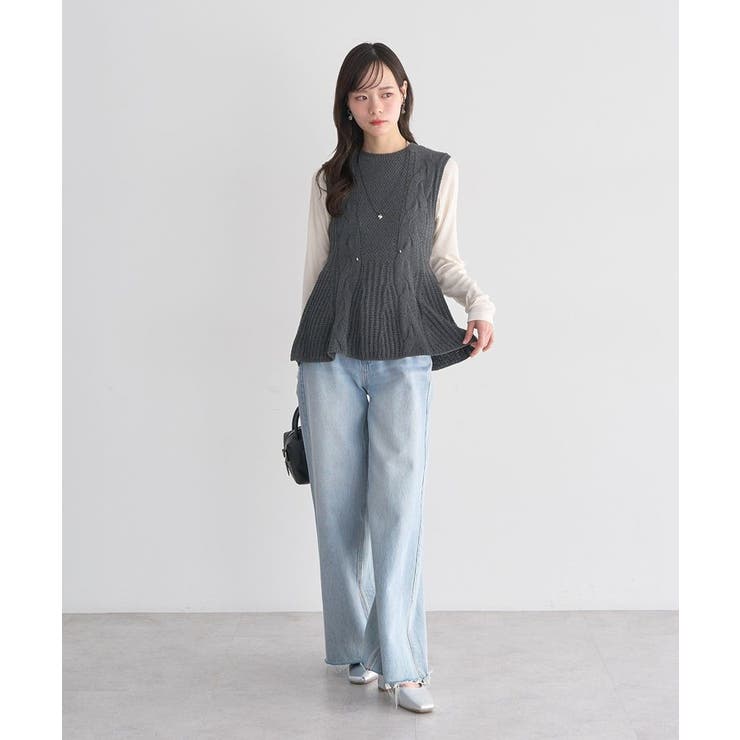 フレアニットベスト | earth music&ecology  | 詳細画像11 