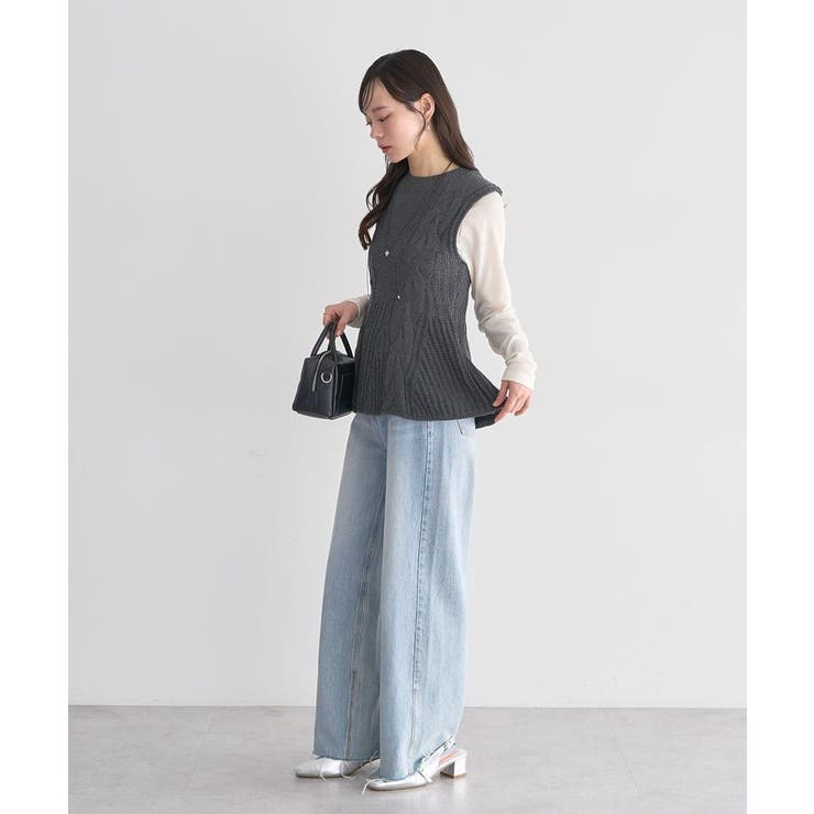 フレアニットベスト | earth music&ecology  | 詳細画像12 