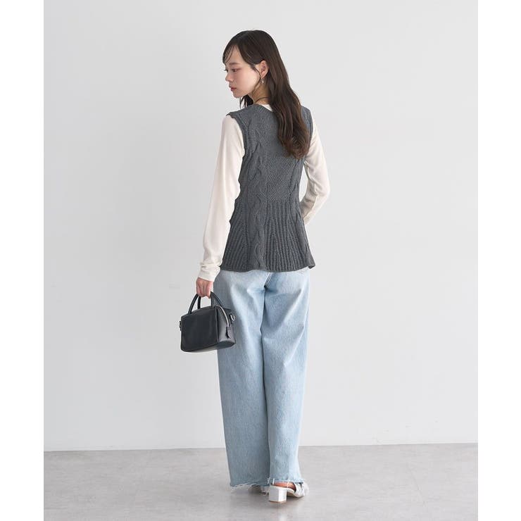 フレアニットベスト | earth music&ecology  | 詳細画像13 