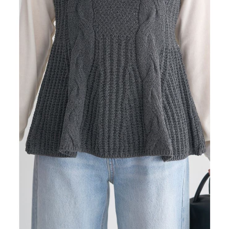 フレアニットベスト | earth music&ecology  | 詳細画像14 