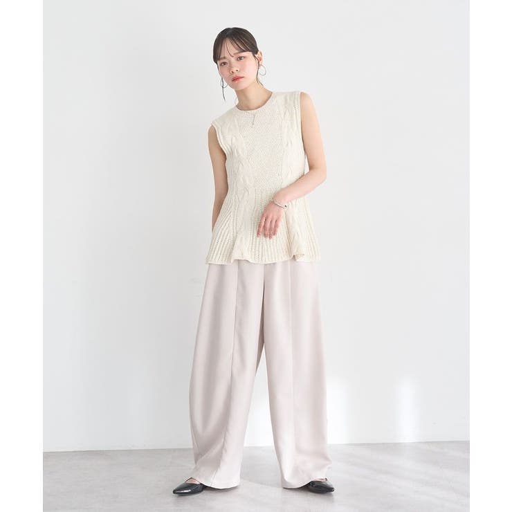 フレアニットベスト | earth music&ecology  | 詳細画像4 