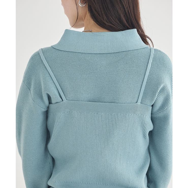 襟付きニットアンサンブル | earth music&ecology  | 詳細画像20 