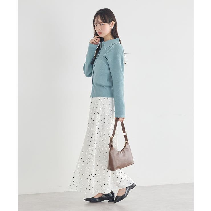 襟付きニットアンサンブル | earth music&ecology  | 詳細画像7 