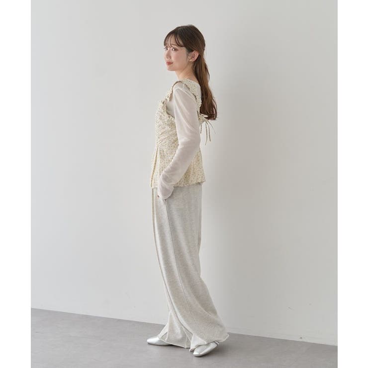 フラワーペプラムビスチェ | earth music&ecology  | 詳細画像10 