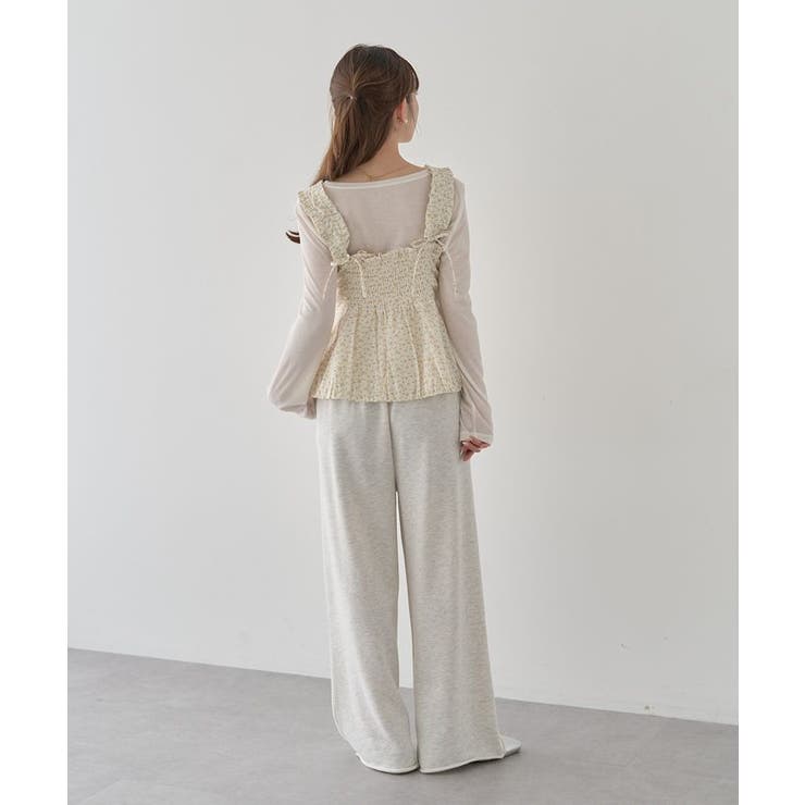 フラワーペプラムビスチェ | earth music&ecology  | 詳細画像11 