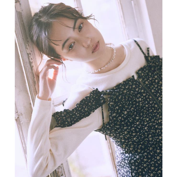 フラワーペプラムビスチェ | earth music&ecology  | 詳細画像4 