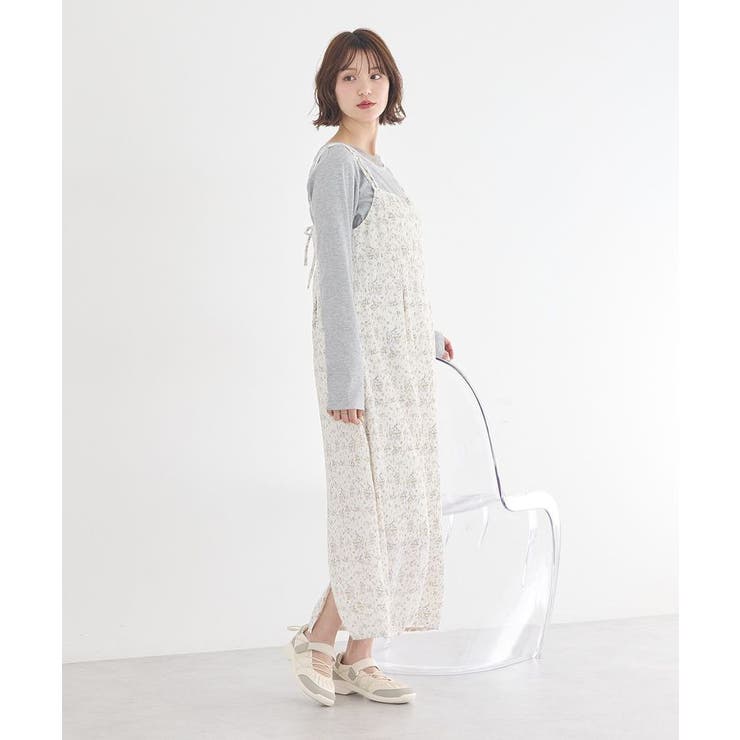 フラワーバッククロスキャミワンピース | earth music&ecology  | 詳細画像11 