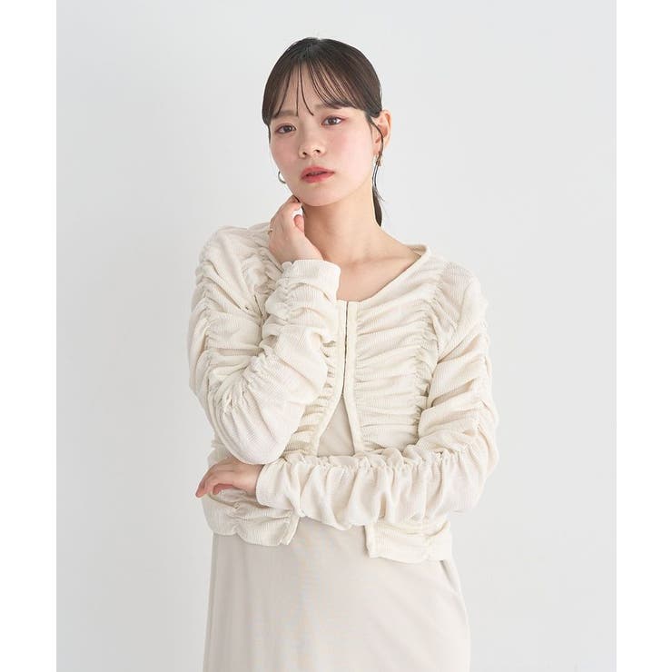 フロントホックシャーリングトップス | earth music&ecology  | 詳細画像11 