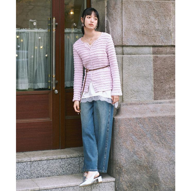 ランジェリーライクレースキャミ | earth music&ecology  | 詳細画像11 