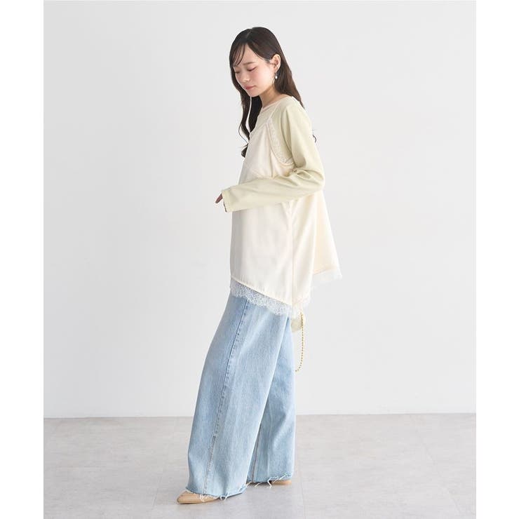 ランジェリーライクレースキャミ | earth music&ecology  | 詳細画像23 