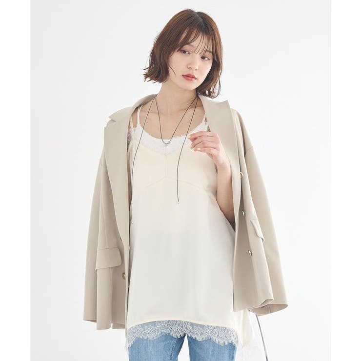 ランジェリーライクレースキャミ | earth music&ecology  | 詳細画像27 