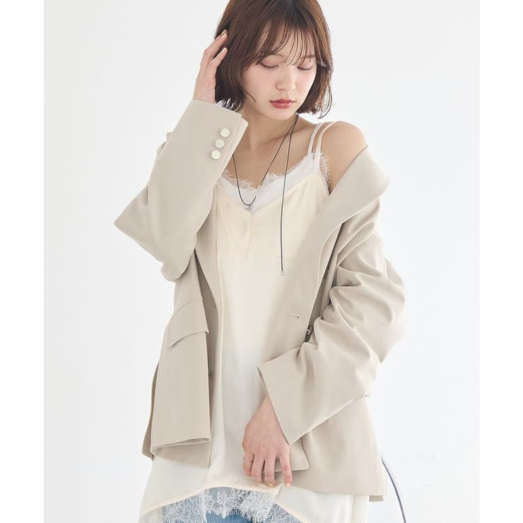 ランジェリーライクレースキャミ | earth music&ecology  | 詳細画像32 