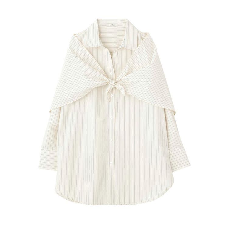 スカーフ付きスキッパーシャツ | earth music&ecology  | 詳細画像29 