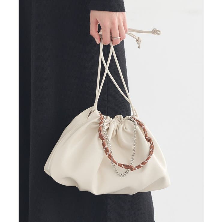 アイボリー | マルチWAY巾着バッグ | earth music&ecology 