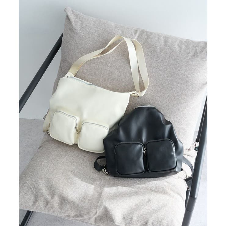 Wポケット３WAYショルダーバッグ | earth music&ecology  | 詳細画像1 