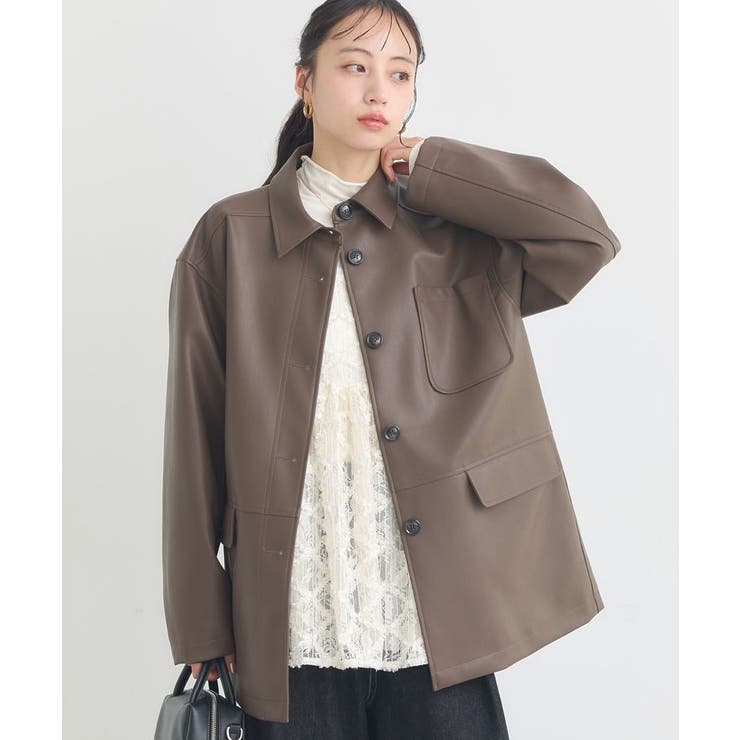 ブラウン | CPOシャツジャケット | earth music&ecology 