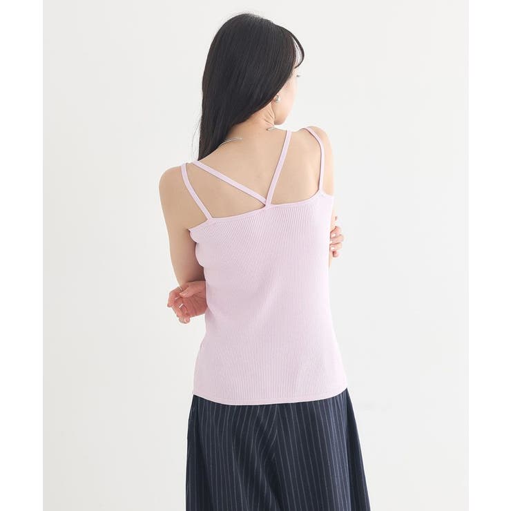 SET2点クロスニット＋キャミソール | earth music&ecology  | 詳細画像6 