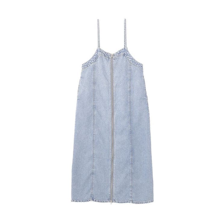 ダブルジップデニムキャミワンピース | earth music&ecology  | 詳細画像18 