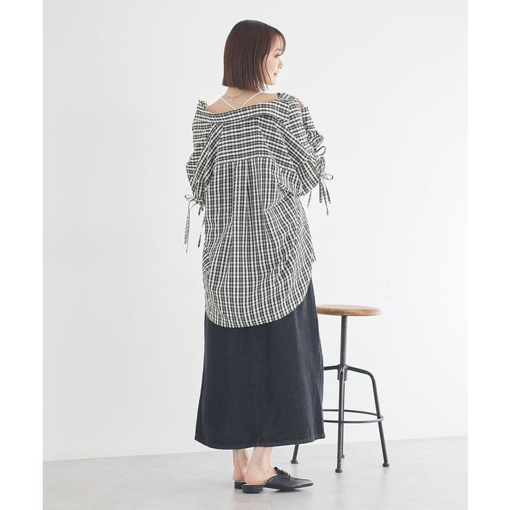 ダブルジップデニムキャミワンピース | earth music&ecology  | 詳細画像9 