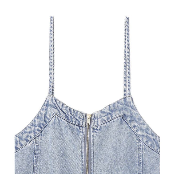ダブルジップデニムキャミワンピース | earth music&ecology  | 詳細画像21 