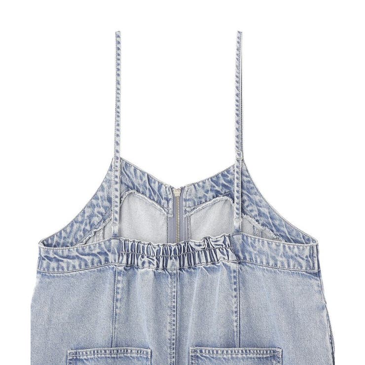 ダブルジップデニムキャミワンピース | earth music&ecology  | 詳細画像25 