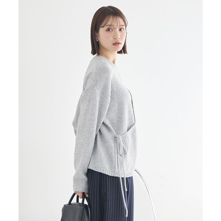 サイドリボンカシュクールニット | earth music&ecology  | 詳細画像11 