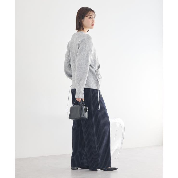 サイドリボンカシュクールニット | earth music&ecology  | 詳細画像13 