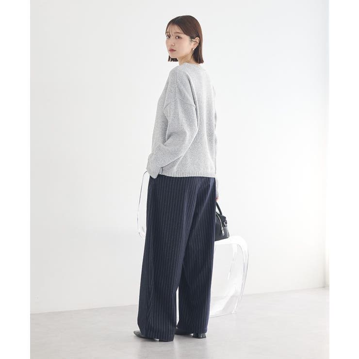 サイドリボンカシュクールニット | earth music&ecology  | 詳細画像14 