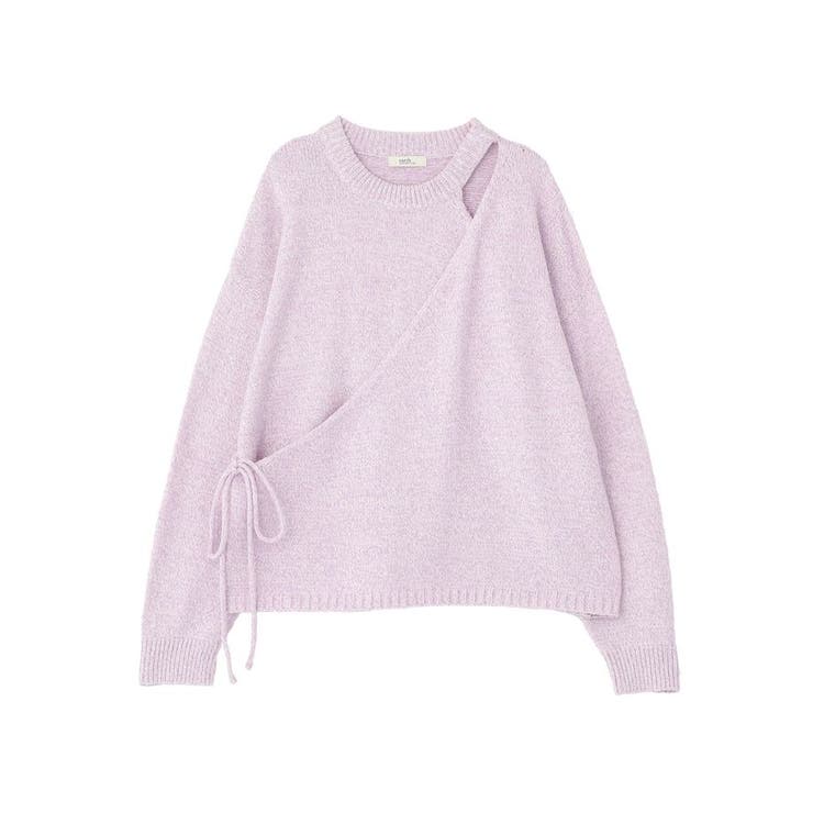 サイドリボンカシュクールニット | earth music&ecology  | 詳細画像26 