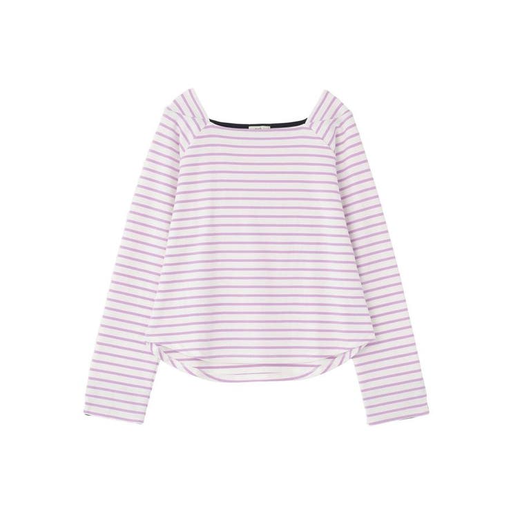 バイカラースクエアネックボーダープルオーバー | earth music&ecology  | 詳細画像29 