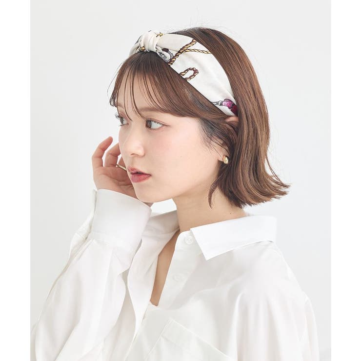 スカーフ柄カチューシャ | earth music&ecology  | 詳細画像2 